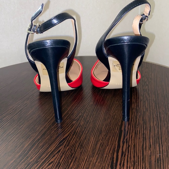 Red/Black Express Slingback Pumps - Picture 3 of 5